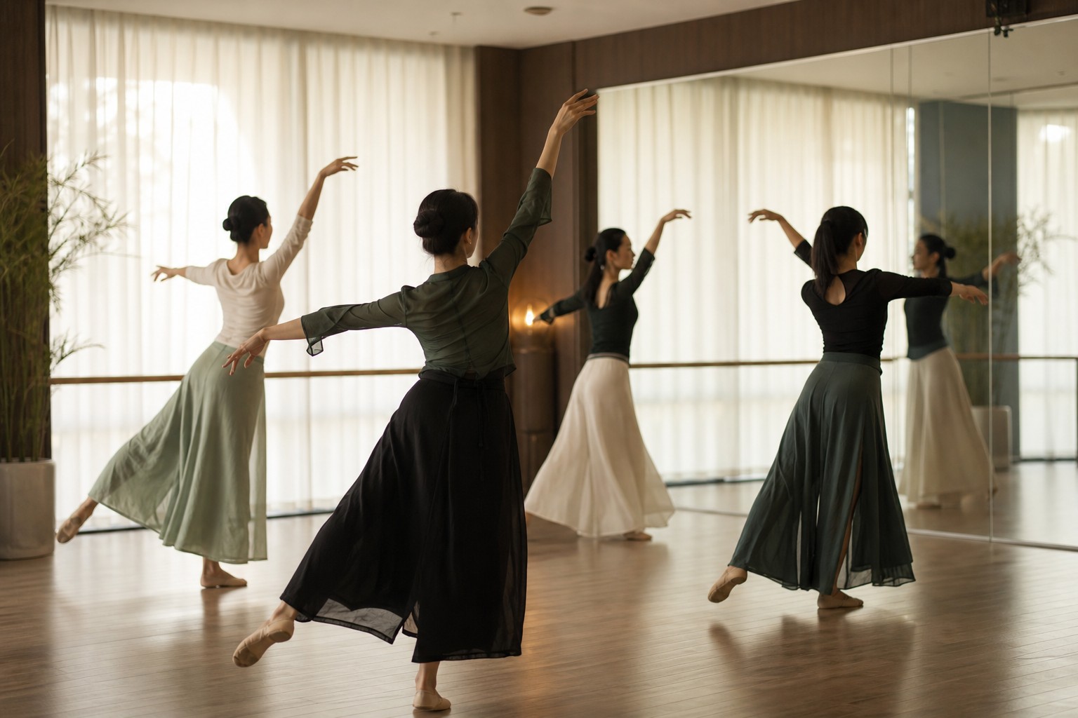 成人舞蹈小班课堂